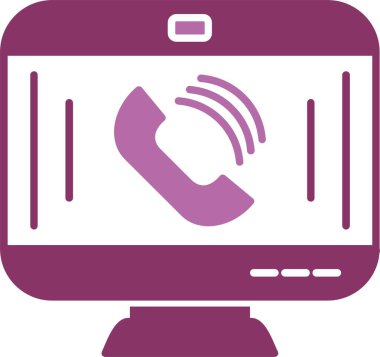 Video Çağrısı Glyph İki Renk Simgesi