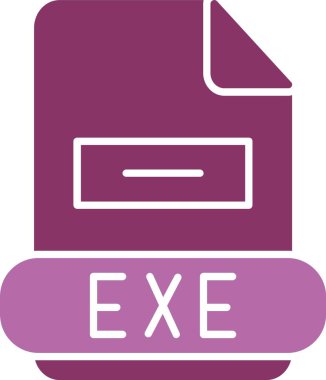 Exe Glyph İki Renk Simgesi