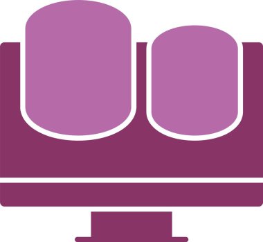 Finans Kabartması İki Renk Simgesi