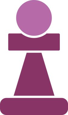 Piyon Kabartması İki Renk Simgesi