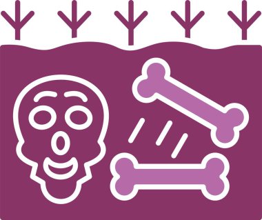 Yok Olma Kabartması İki Renk Simgesi