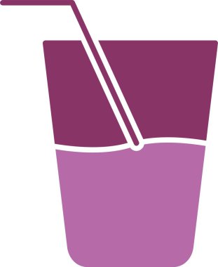 Taze meyve suyu kabartması İki Renk Simgesi