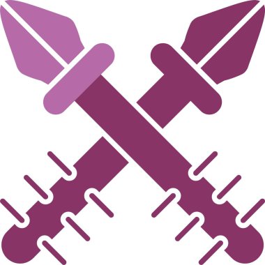 Zıpkın Kabartması İki Renk Simgesi