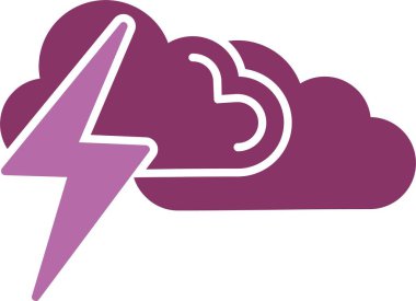 Gök Gürültüsü İki Renk Simgesi Simgesi