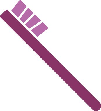 Diş fırçası Kabartması İki Renk Simgesi