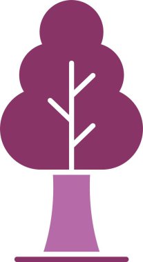 Ağaç Kabartması İki Renk Simgesi