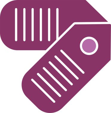 Etiket Kabartması İki Renk Simgesi