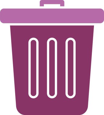 Çöp Kabartması İki Renk Simgesi