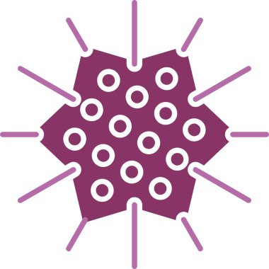 Deniz kestanesi sembolü iki renk simgesi