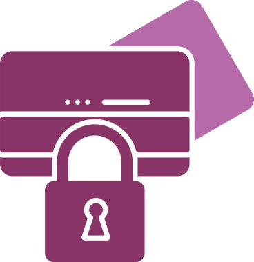 Kabartma İki Renk Simgesini Kilitle