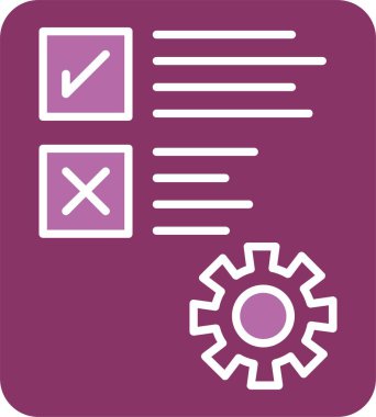 Belge Kabartması İki Renk Simgesi