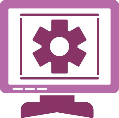 İşlem Kabartması İki Renk Simgesi