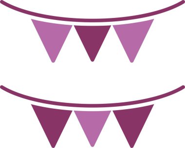 Çelenk İşareti İki Renk Simgesi