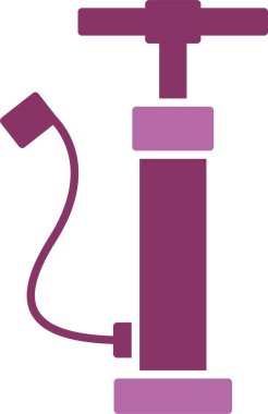 El Hava Pompası Kabartması İki Renk Simgesi