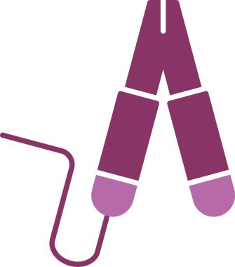 Jumper Glyph İki Renk Simgesi