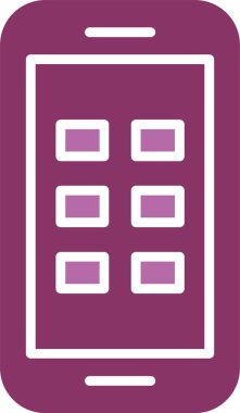 Telefon Kabartması İki Renk Simgesi