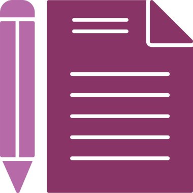 Belge Kabartması İki Renk Simgesi