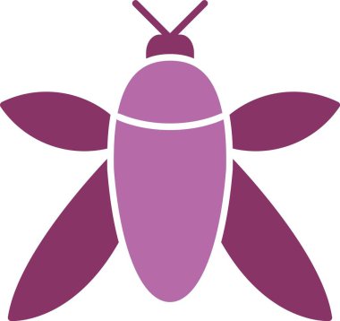 Böcek Kabartması İki Renk Simgesi