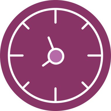 Zaman Kabartması İki Renk Simgesi