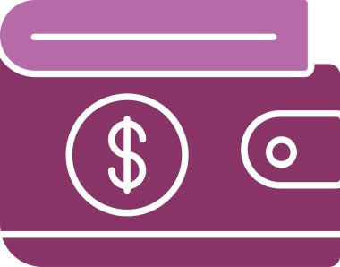 Cüzdan Kabartma İki Renk Simgesi