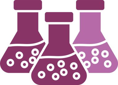 Kimya Kabartması İki Renk Simgesi