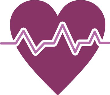 Nabız Oranı İki Renk Simgesi