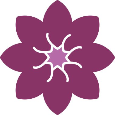 Amaryllis Glyph İki Renk Simgesi