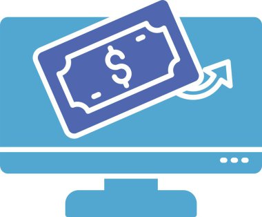 Nakit Ödeme Kabartması İki Renk Simgesi