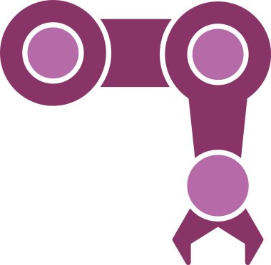 Mekanik Kol Kabartması İki Renk Simgesi