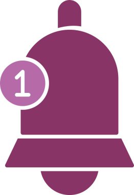 Bildirim Kabartması İki Renk Simgesi