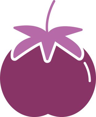 Domates Kabartması İki Renk Simgesi