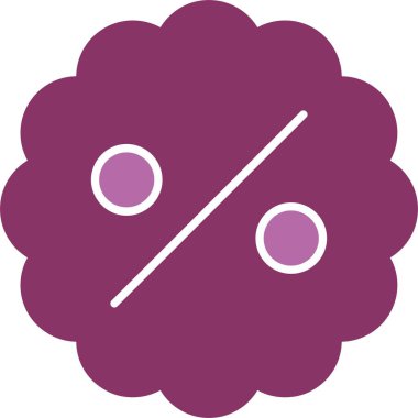 İndirimli Kabartma İki Renk Simgesi