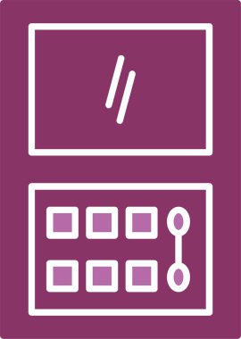 Makyaj seti iki renk simgesi