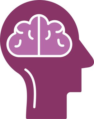 Zihin Kabartması İki Renk Simgesi