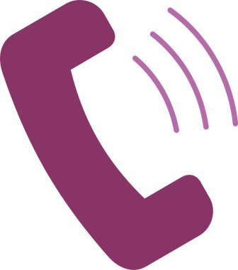 Telefon Çağrısı Glyph İki Renk Simgesi