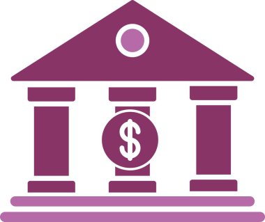 Banka Kabartması İki Renk Simgesi