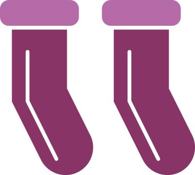 Çorap Kabartması İki Renk Simgesi