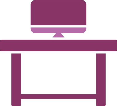 Çalışma Alanı Kabartması İki Renk Simgesi