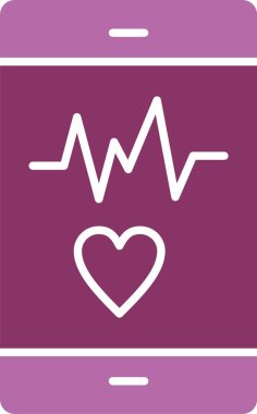 Cep Telefonu Kabartması İki Renk Simgesi