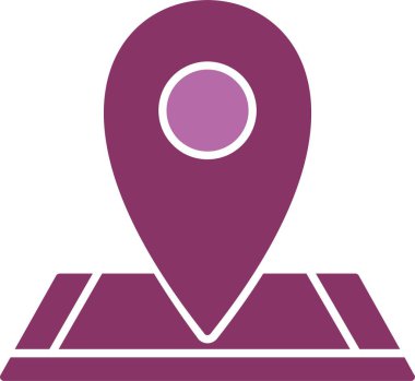 Konum Glyph İki Renk Simgesi