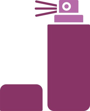 Sprey Şişe Kabartması İki Renk Simgesi