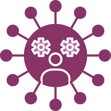 Sosyal Ağ Kabartması İki Renk Simgesi