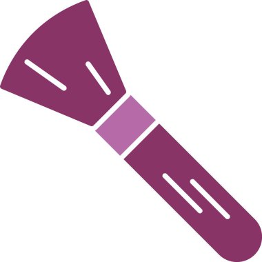 Kırmızı Fırça Kabartması İki Renk Simgesi