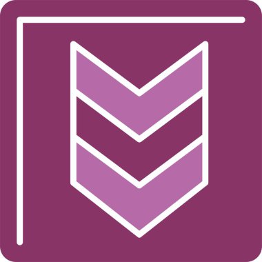 Sembol İki Renk Simgesinden Aşağı