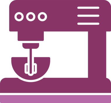 Elektrik Karıştırıcı İki Renk Simgesi Simgesi