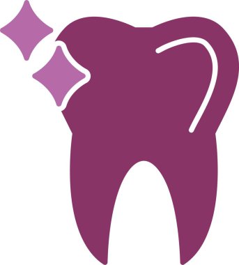 Diş Bakımı Sembolü İki Renk Simgesi