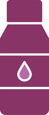 Şişe Kabartması İki Renk Simgesi