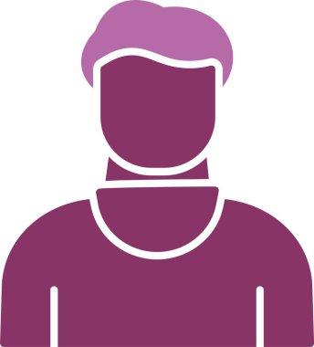 Ticari Kullanıcı Kabartması İki Renk Simgesi