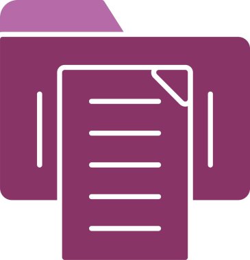 Belge Kabartması İki Renk Simgesi