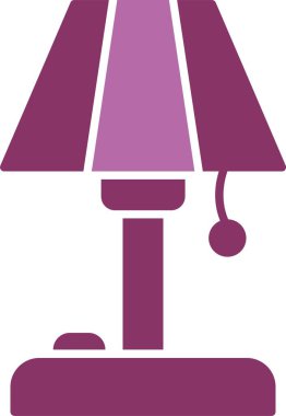 Döşeme Lambası Kabartması İki Renk Simgesi